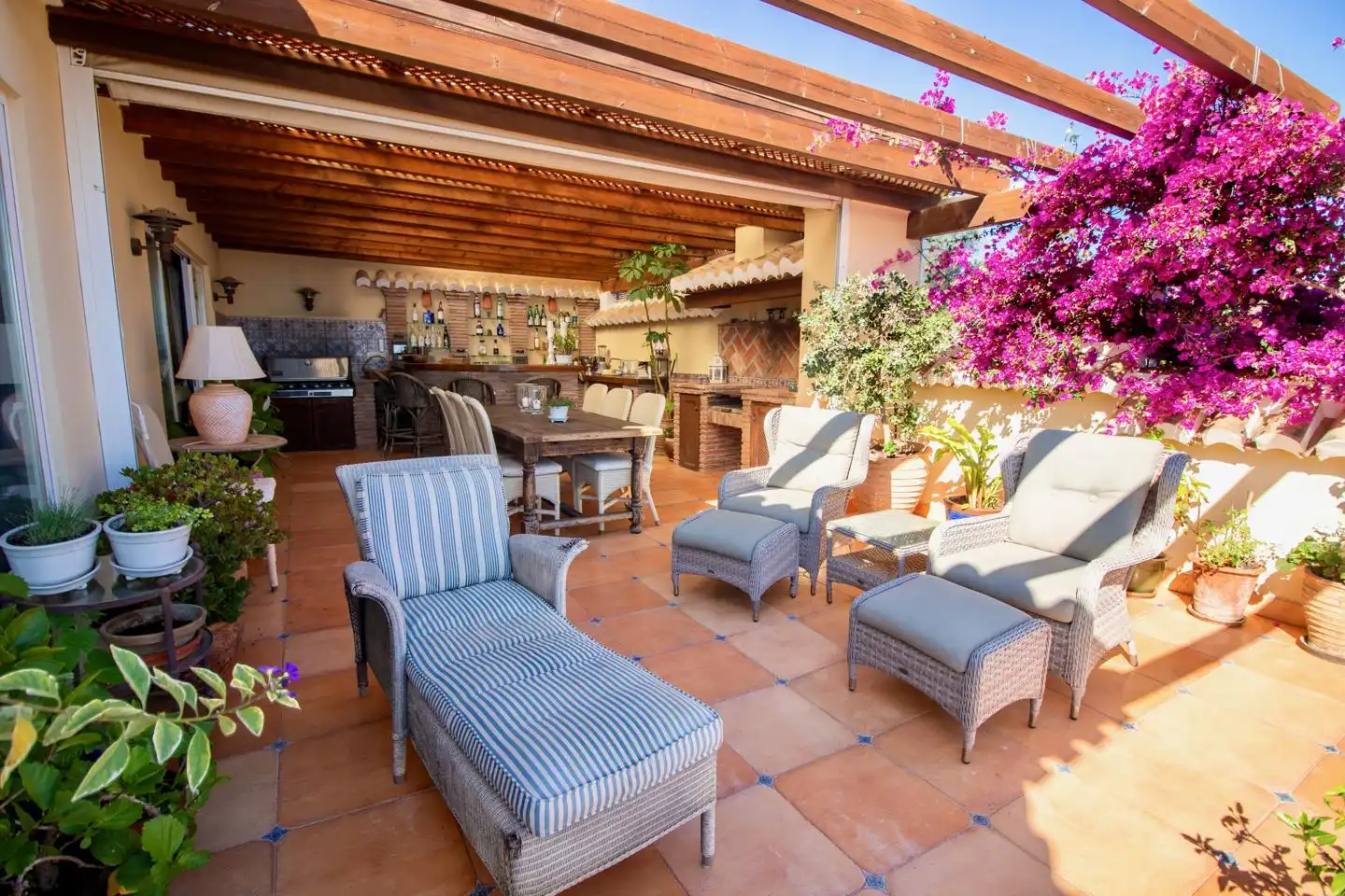 Terrasse von Haus oder Chalet zum Verkauf in Almuñécar mit Klimaanlage, Privatgarten und Terrasse