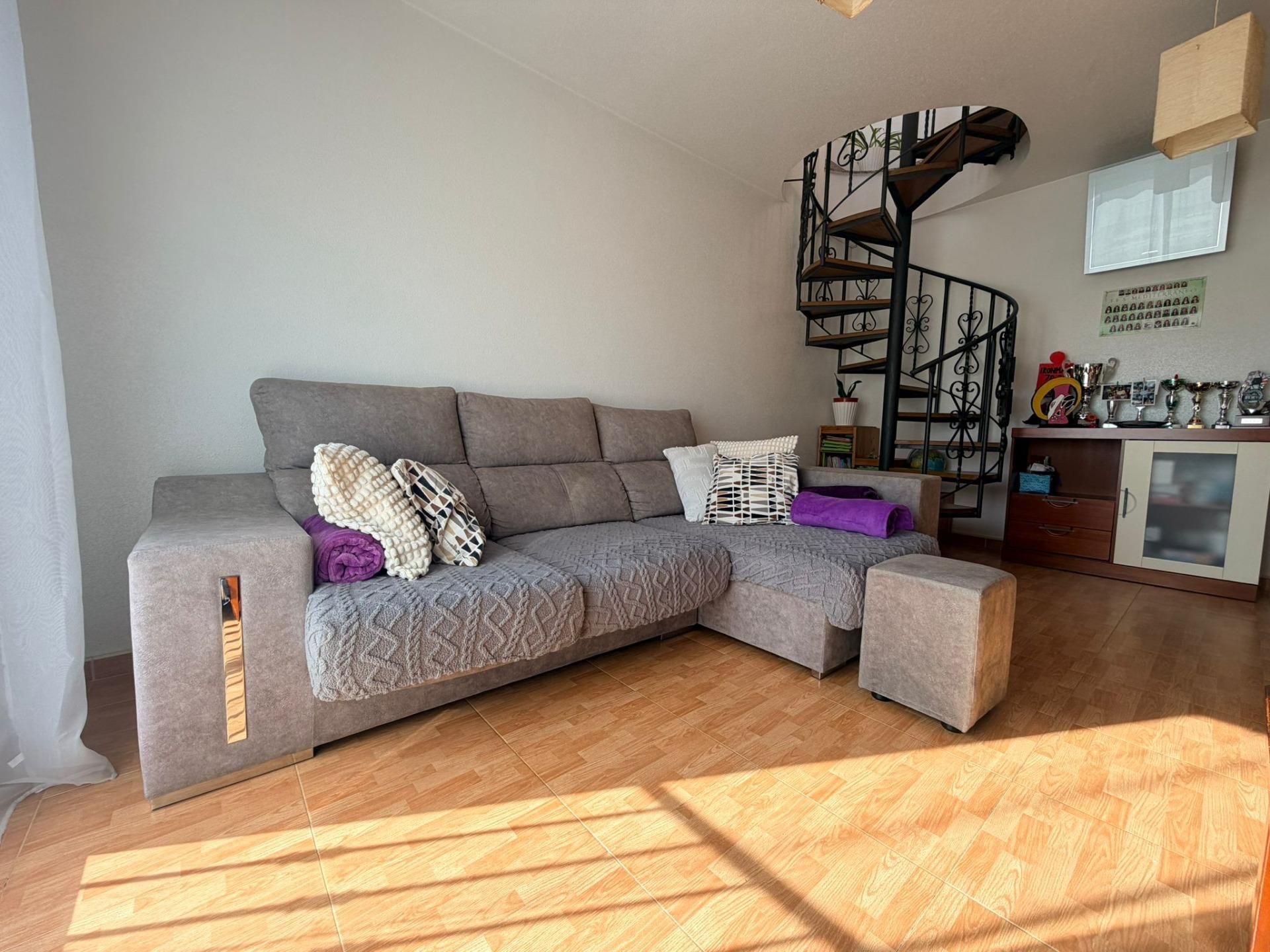 Wohnzimmer von Maisonette zum Verkauf in Torre-Pacheco mit Klimaanlage, Terrasse und Möbliert