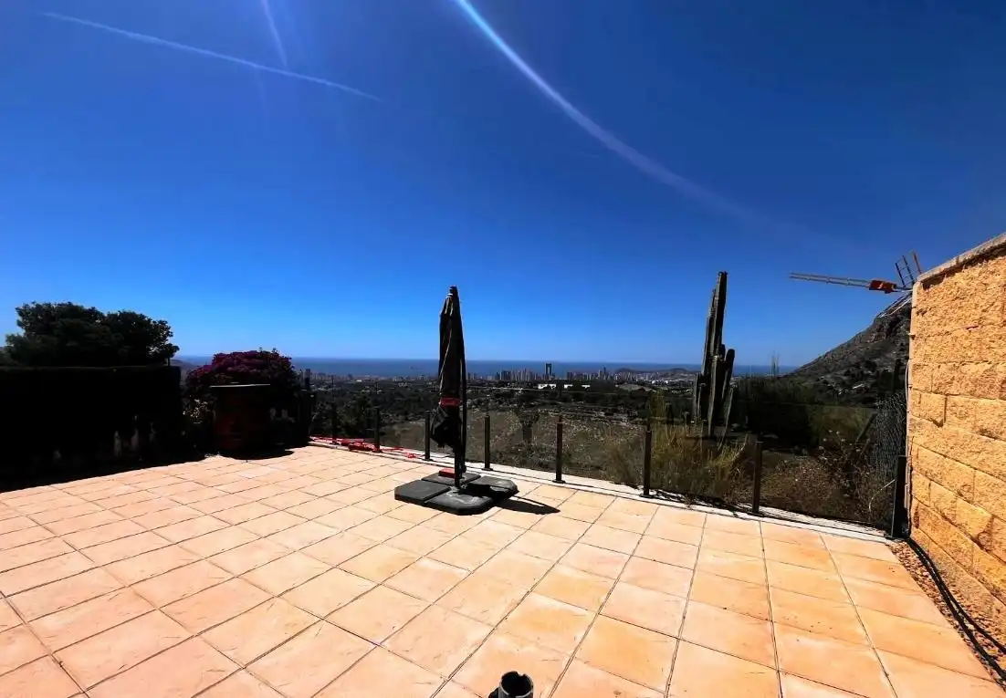 Terrace of Flat for sale in La Nucia  with Air Conditioner, Private garden and Storage room