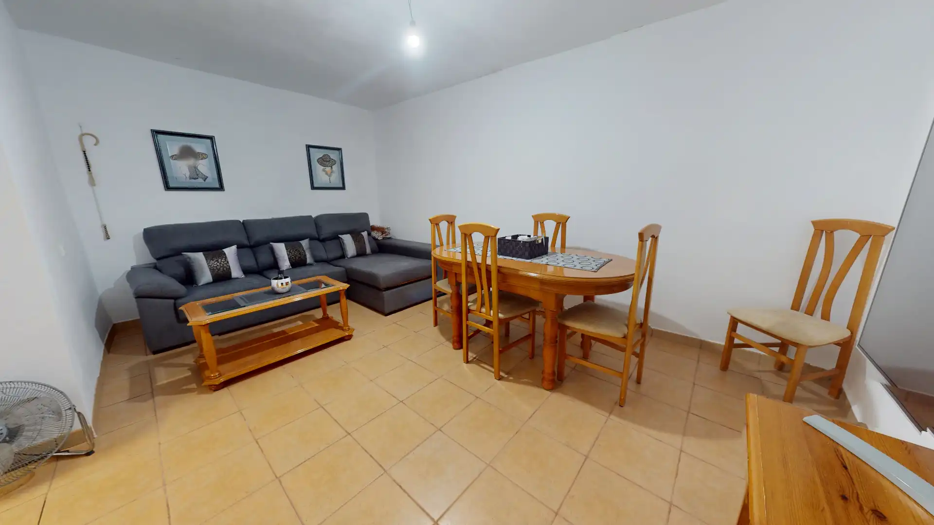 Sala d'estar de Casa adosada en venda en Sax amb Terrassa