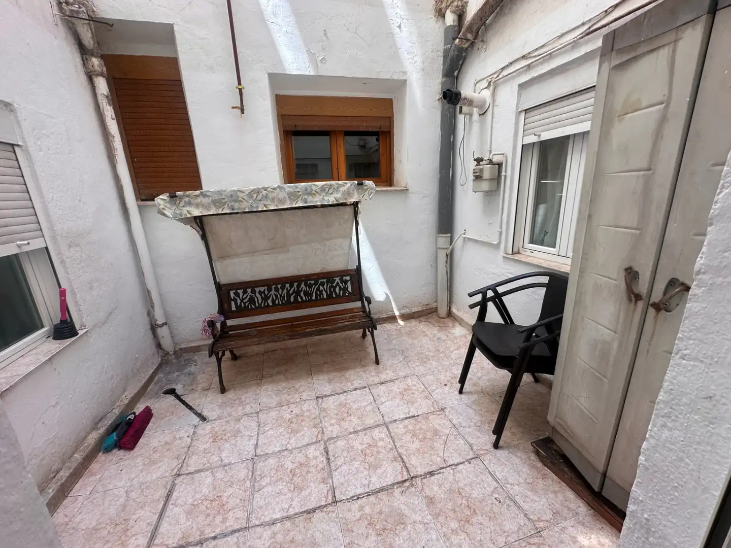Terraza de Piso de alquiler en Cuenca con Calefacción, Amueblado y Horno