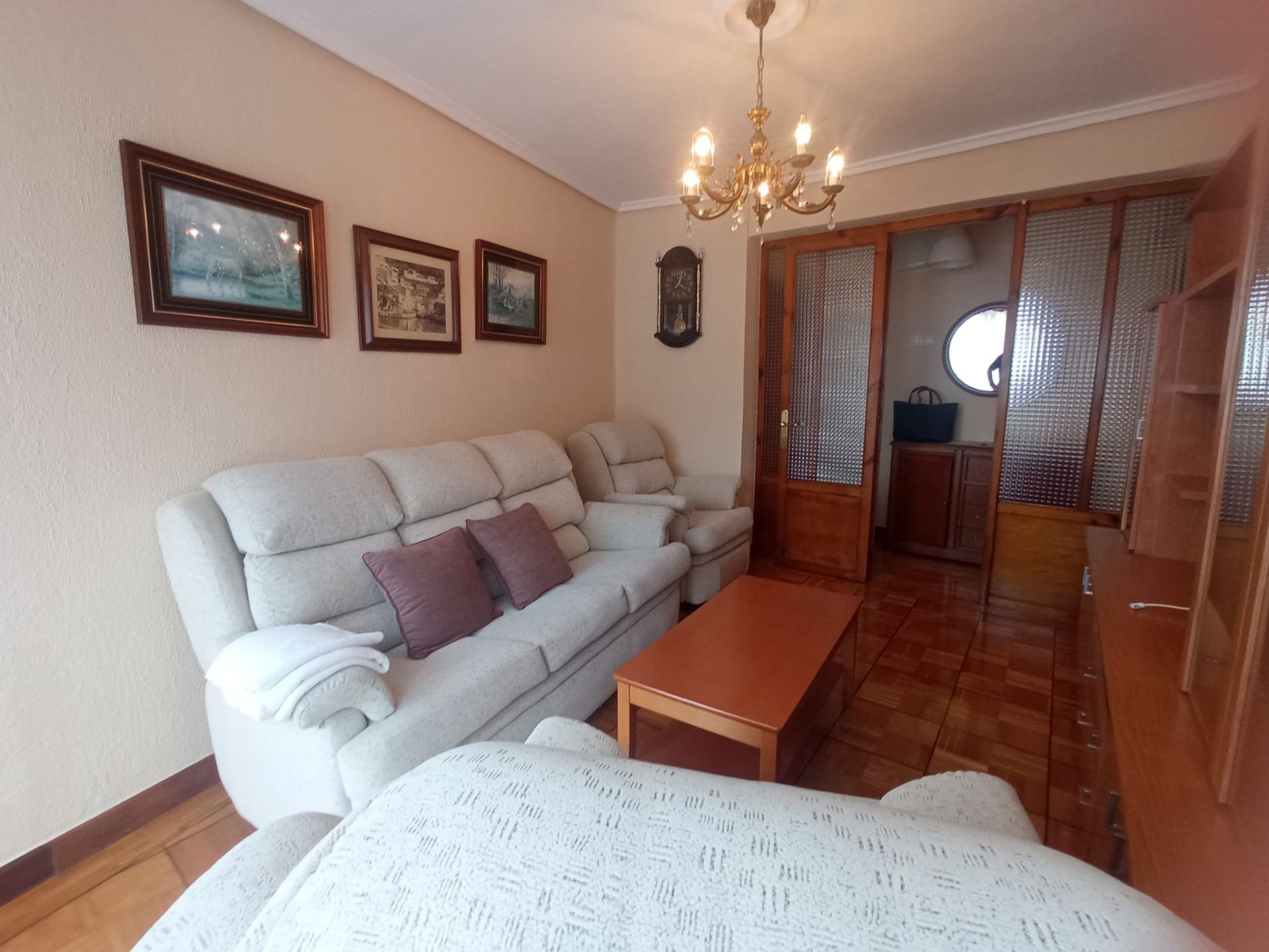 Living room of Flat for sale in Cudillero  with Furnished and Alarm