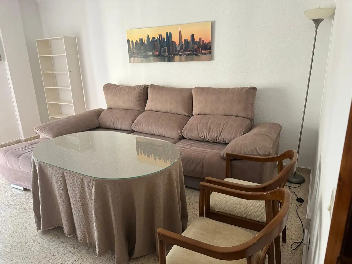 Sala de estar de Piso de alquiler en Badajoz con Aire acondicionado, Calefacción y Terraza