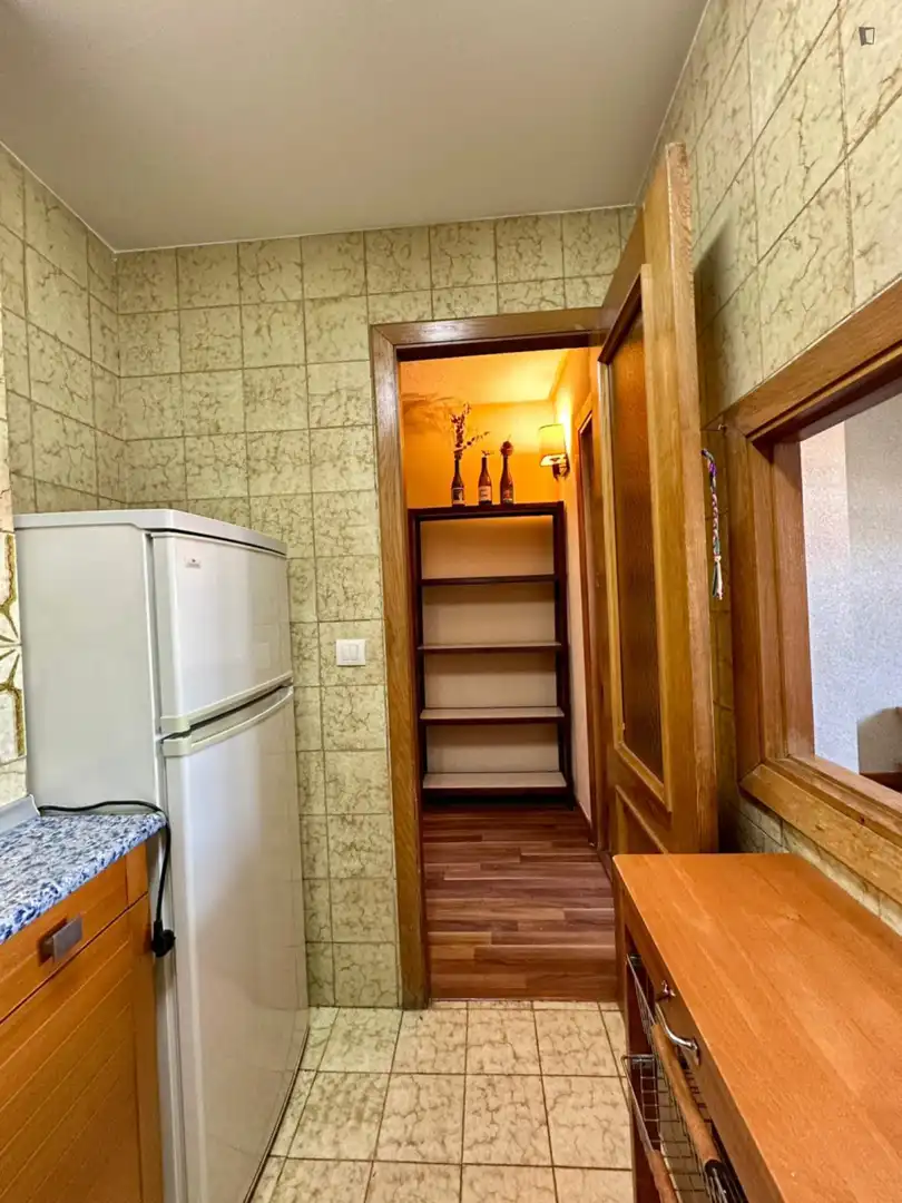 Cuina de Apartament de lloguer en Madrid amb Calefacció, Moblat i Forn