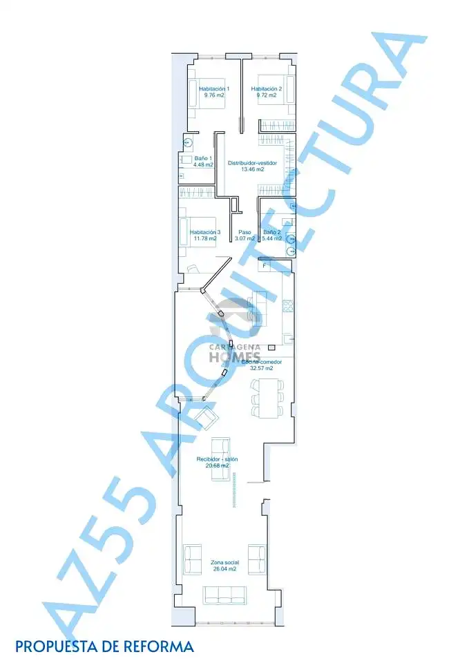 Flat for sale in Cartagena  with Air Conditioner, Parquet flooring and Storage room