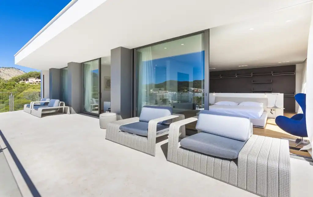 Terrace of Houses for rent in Andratx  with Air Conditioner, Heating and Private garden