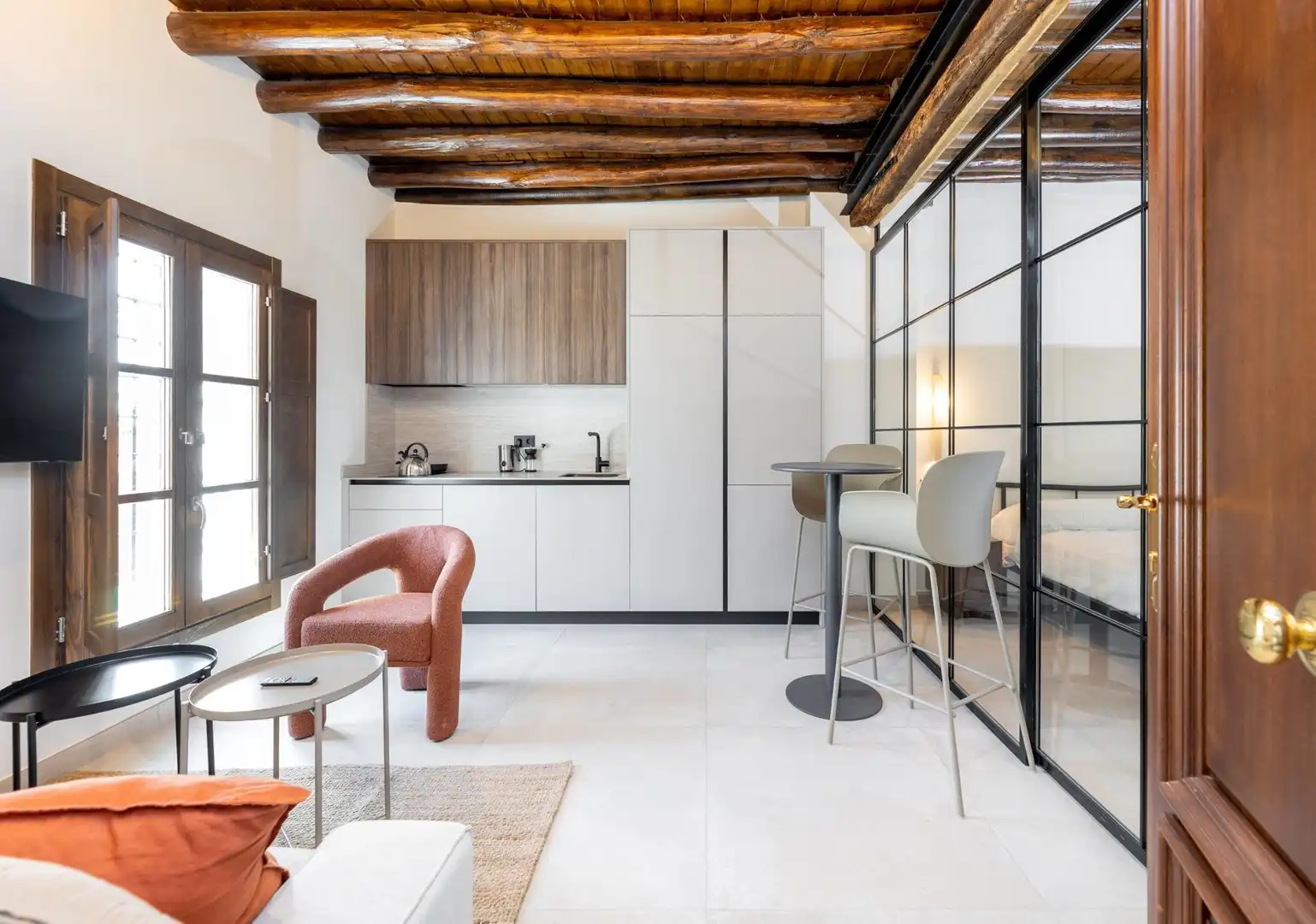 Kitchen of Apartments for rent in Granada  with Air Conditioner, Heating and Furnished