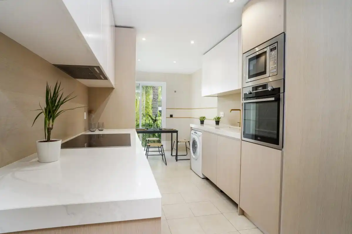 Kitchen of Flat for sale in Marbella  with Air Conditioner, Heating and Private garden