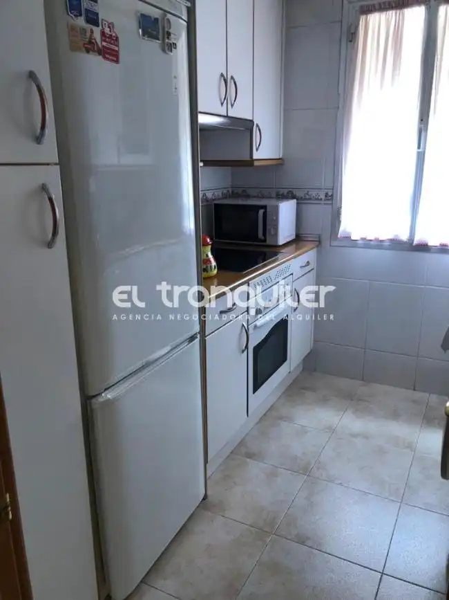 Kitchen of Flat for rent in Madrid  with Parquet flooring, Furnished and Washing machine