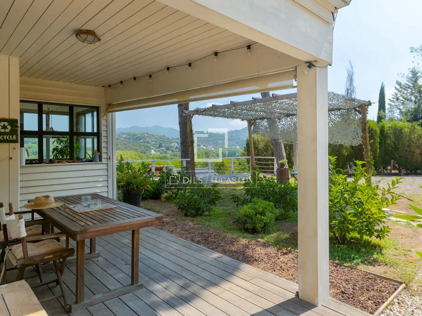 Terraza de Finca rústica en venta en Vallromanes con Calefacción, Jardín privado y Parquet