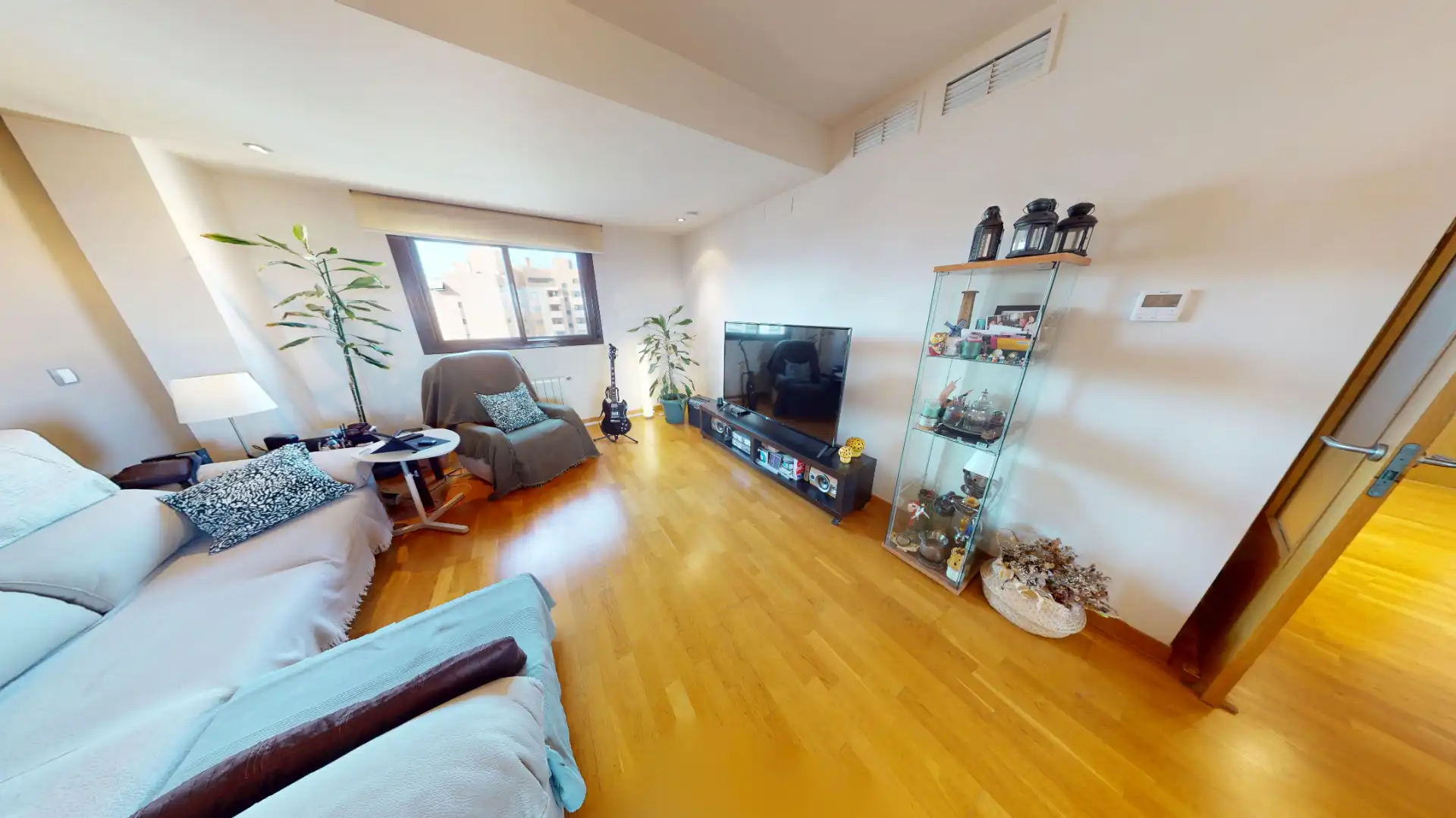 Living room of Attic for sale in Alicante / Alacant  with Air Conditioner, Heating and Parquet flooring