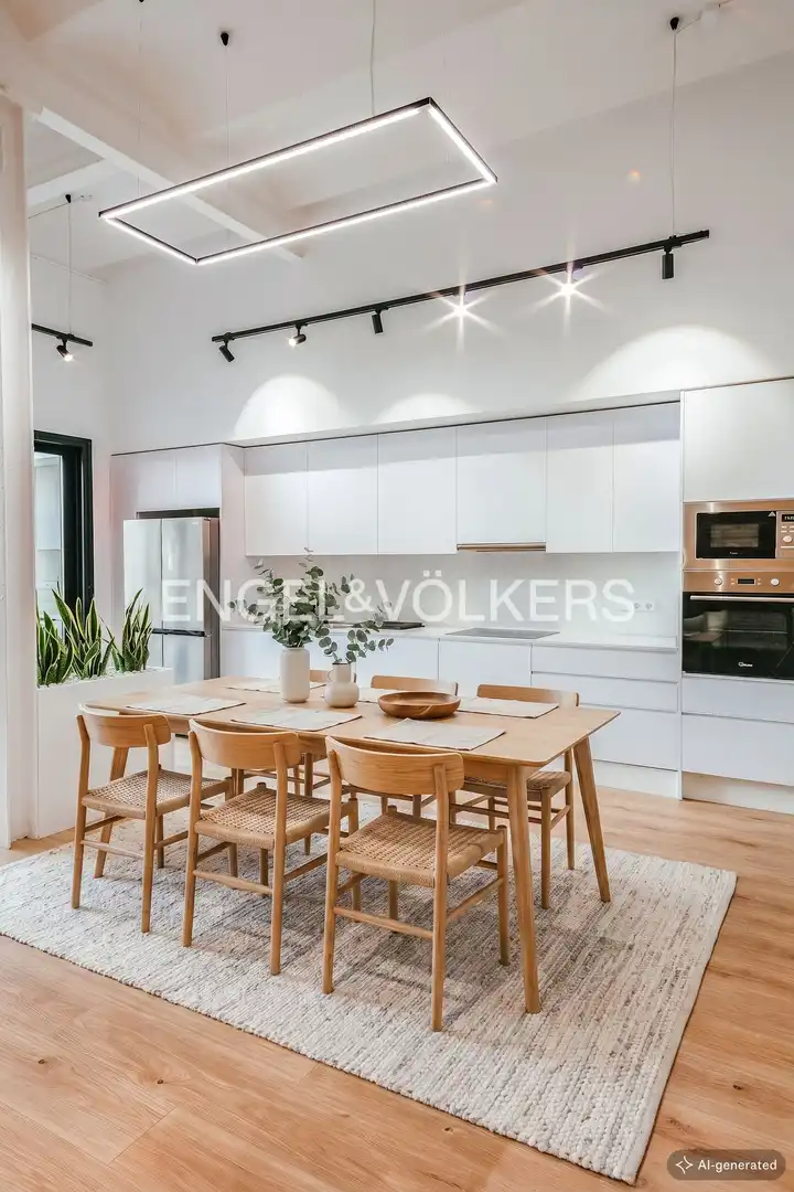 Cocina de Casa adosada en venta en Barcelona con Aire acondicionado, Calefacción y Jardín privado
