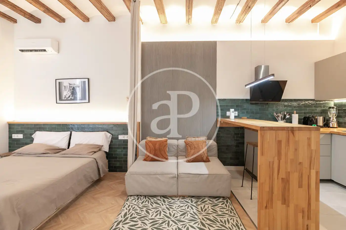 Sala de estar de Piso en venta en Barcelona con Aire acondicionado, Calefacción y Amueblado