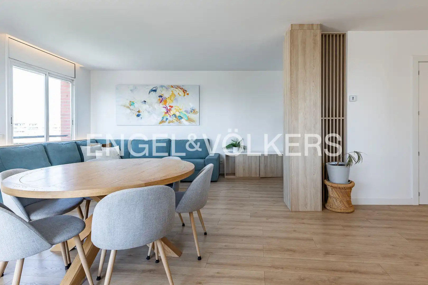 Sala de estar de Piso en venta en Sant Adrià de Besòs con Aire acondicionado, Calefacción y Parquet