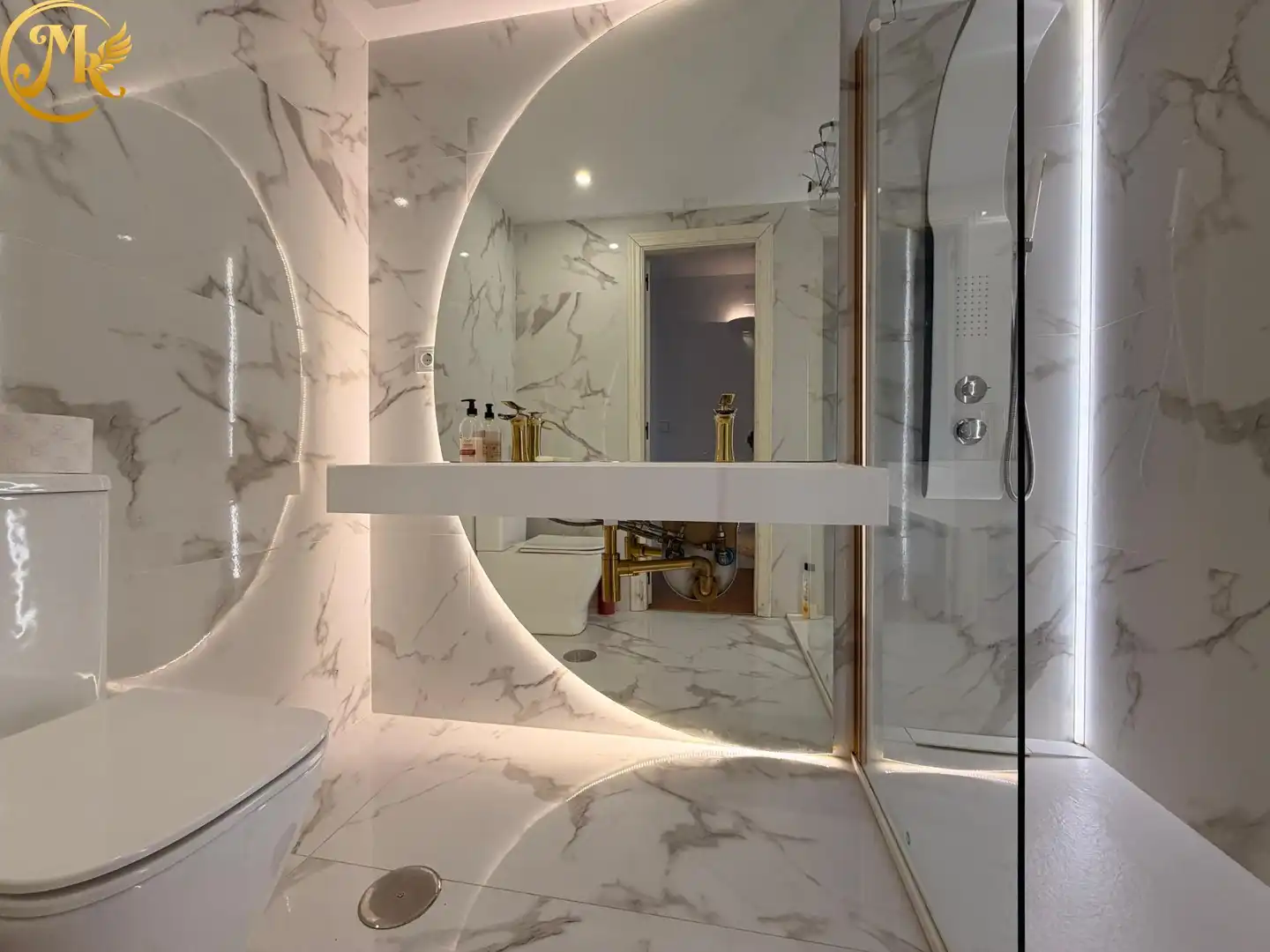 Badezimmer von Wohnung zum Verkauf in Santander mit Heizung und Möbliert