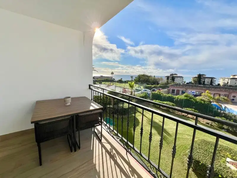 Terrace of Flat for sale in Mijas  with Air Conditioner, Terrace and Swimming Pool