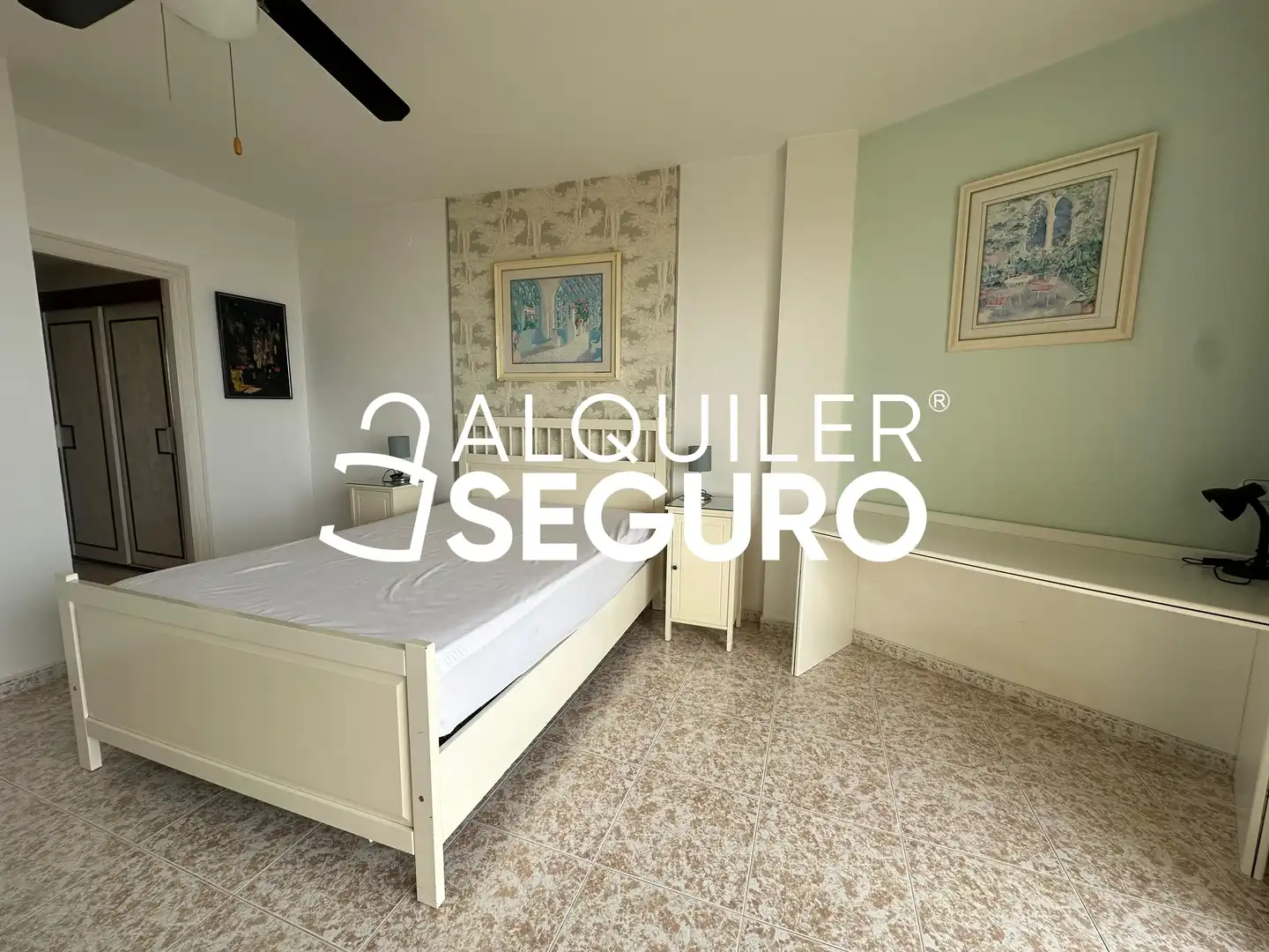 Bedroom of Flat for rent in Torremolinos  with Air Conditioner, Swimming Pool and Furnished
