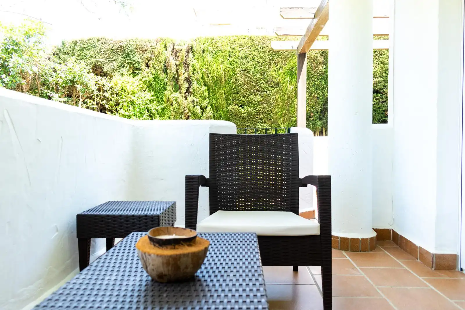 Terrasse von Maisonette zur Miete in Marbella mit Schwimmbad, Möbliert und Gemeinschaftspool