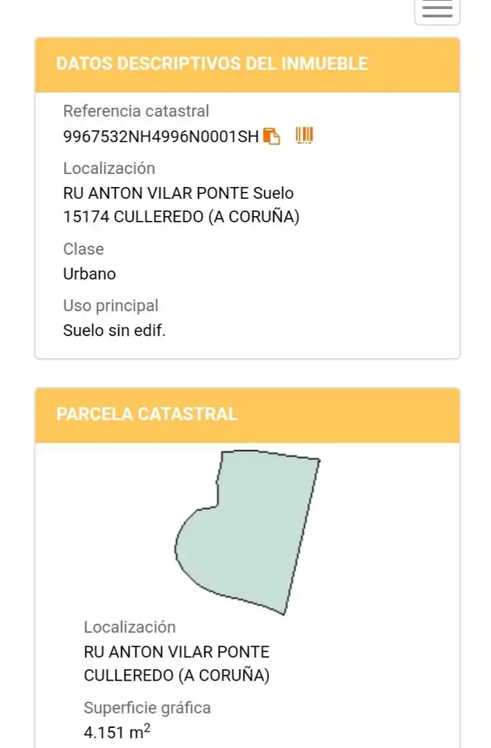 Terreno residencial en venta en Rúa Antón Vilar Ponte 24, imagen 2