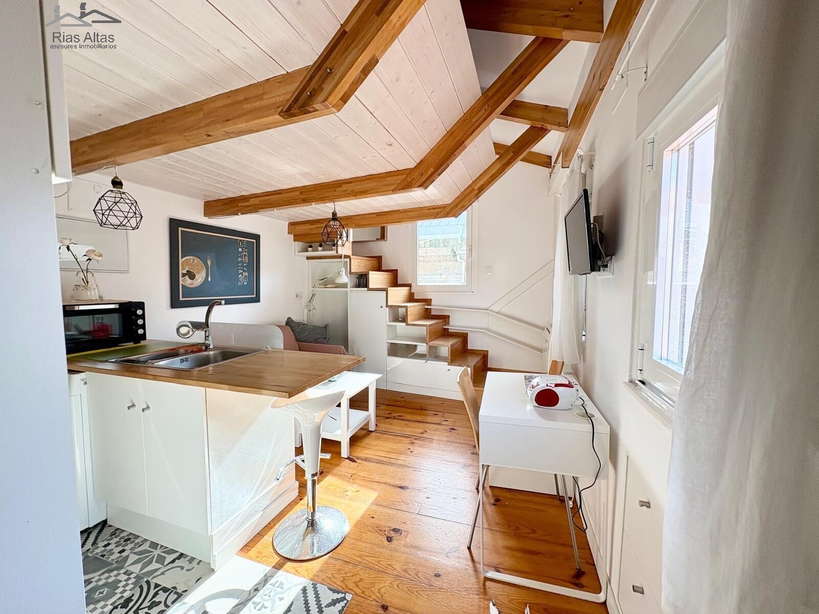 Living room of Attic for sale in A Coruña Capital 