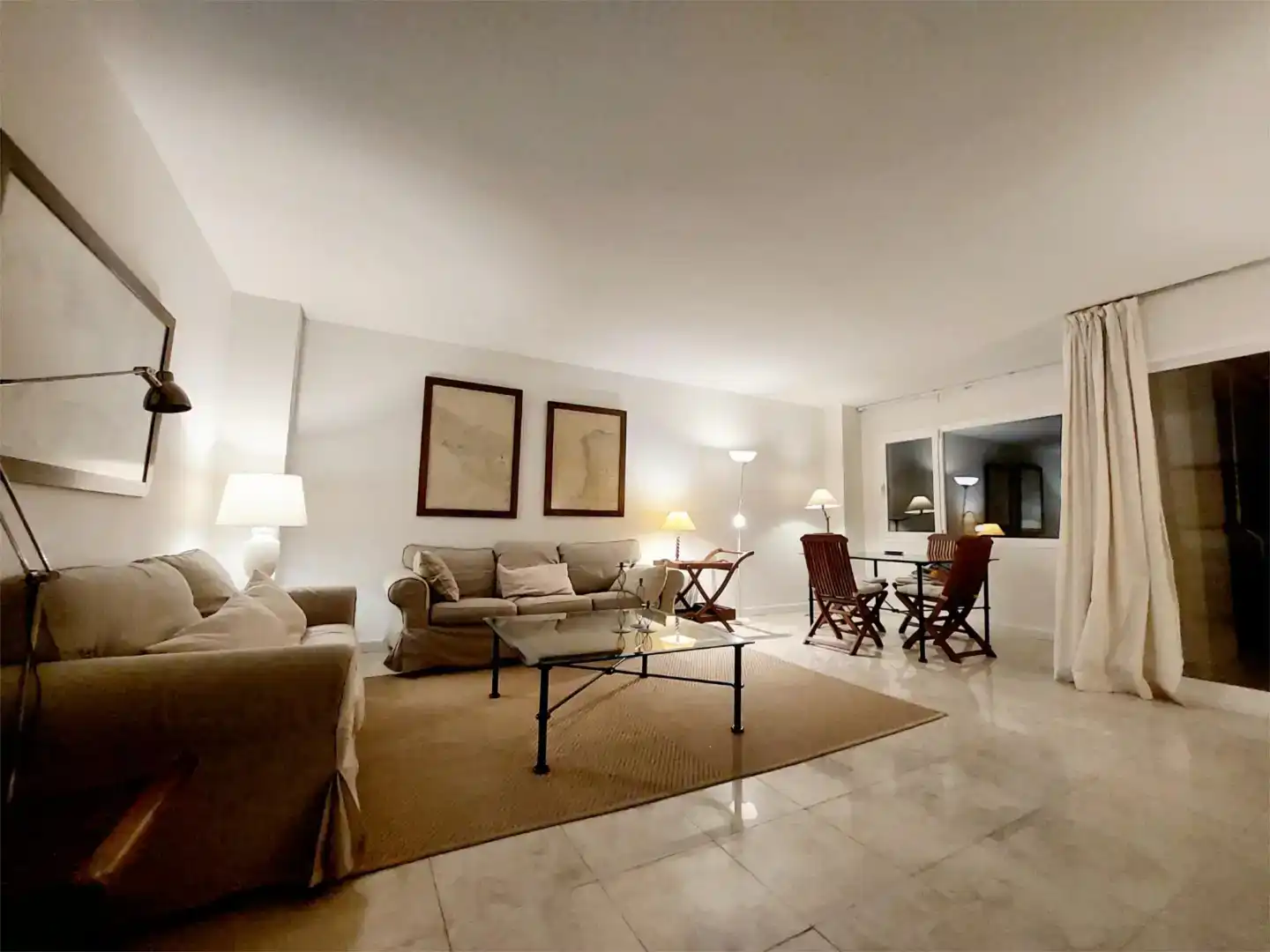 Sala d'estar de Àtic de lloguer en Calvià