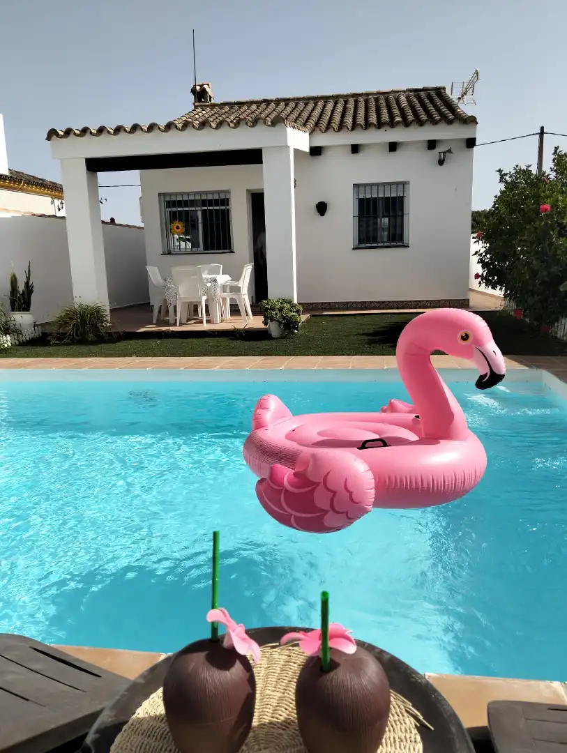 Schwimmbecken von Haus oder Chalet zur Miete in Conil de la Frontera mit Klimaanlage, Schwimmbad und Möbliert