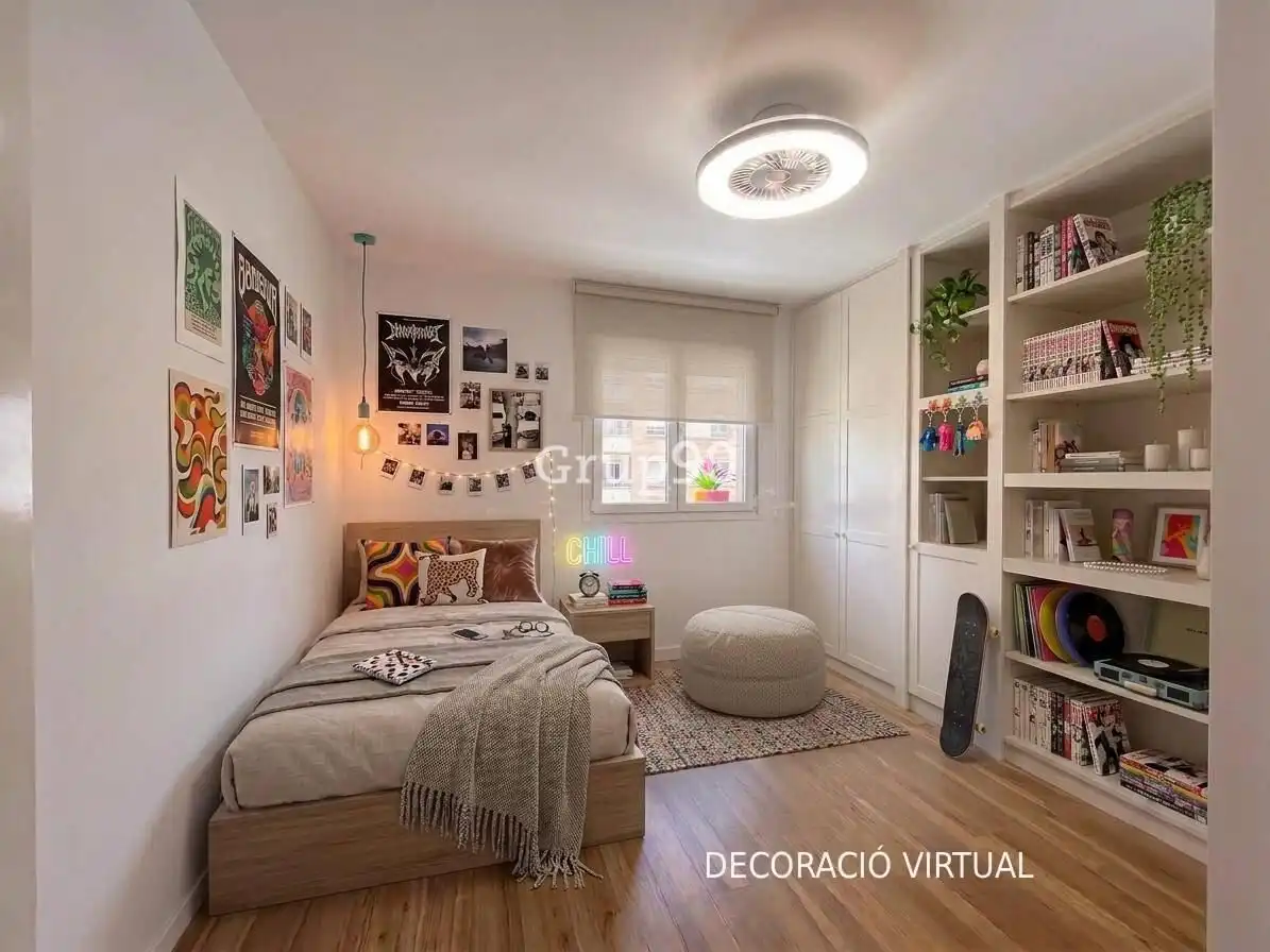 Bedroom of Flat for sale in Lleida  with Heating, Parquet flooring and Balcony