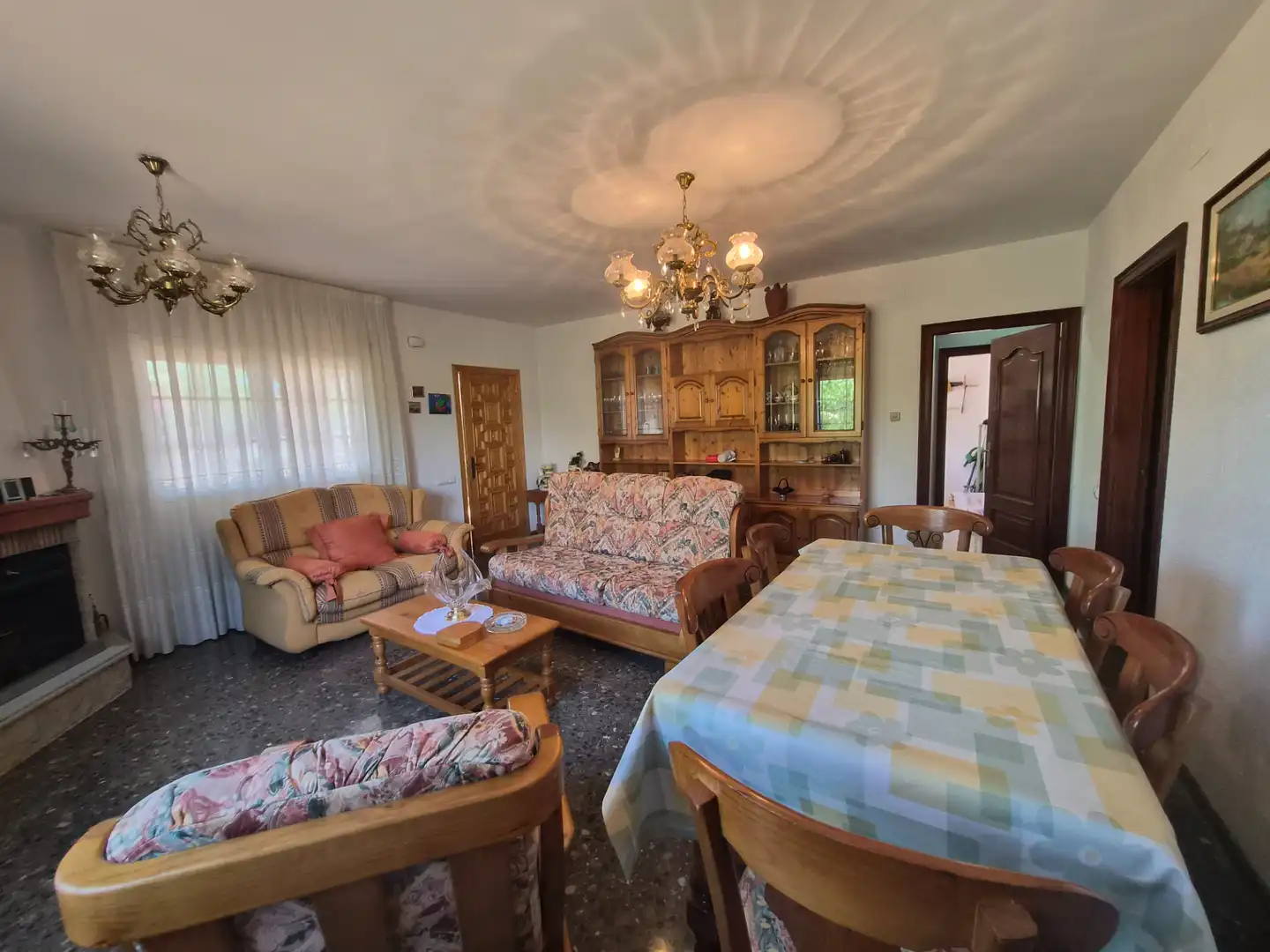 Living room of Houses for sale in Creixell  with Heating, Private garden and Terrace