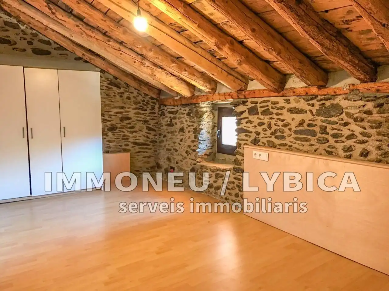 Sala de estar de Finca rústica en venta en Ger con Calefacción, Jardín privado y Parquet
