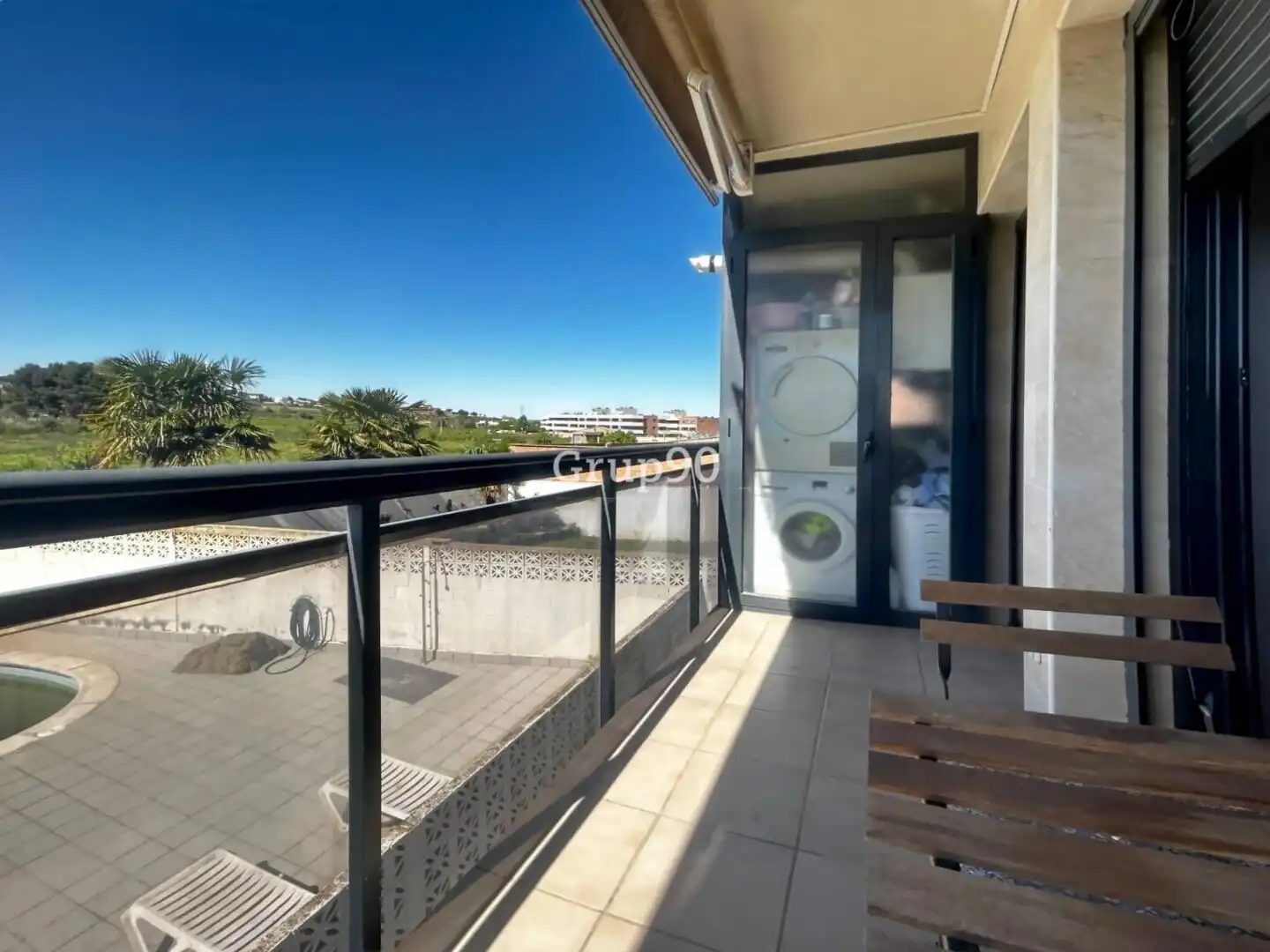 Balcony of Flat for sale in Albatàrrec  with Air Conditioner, Heating and Parquet flooring