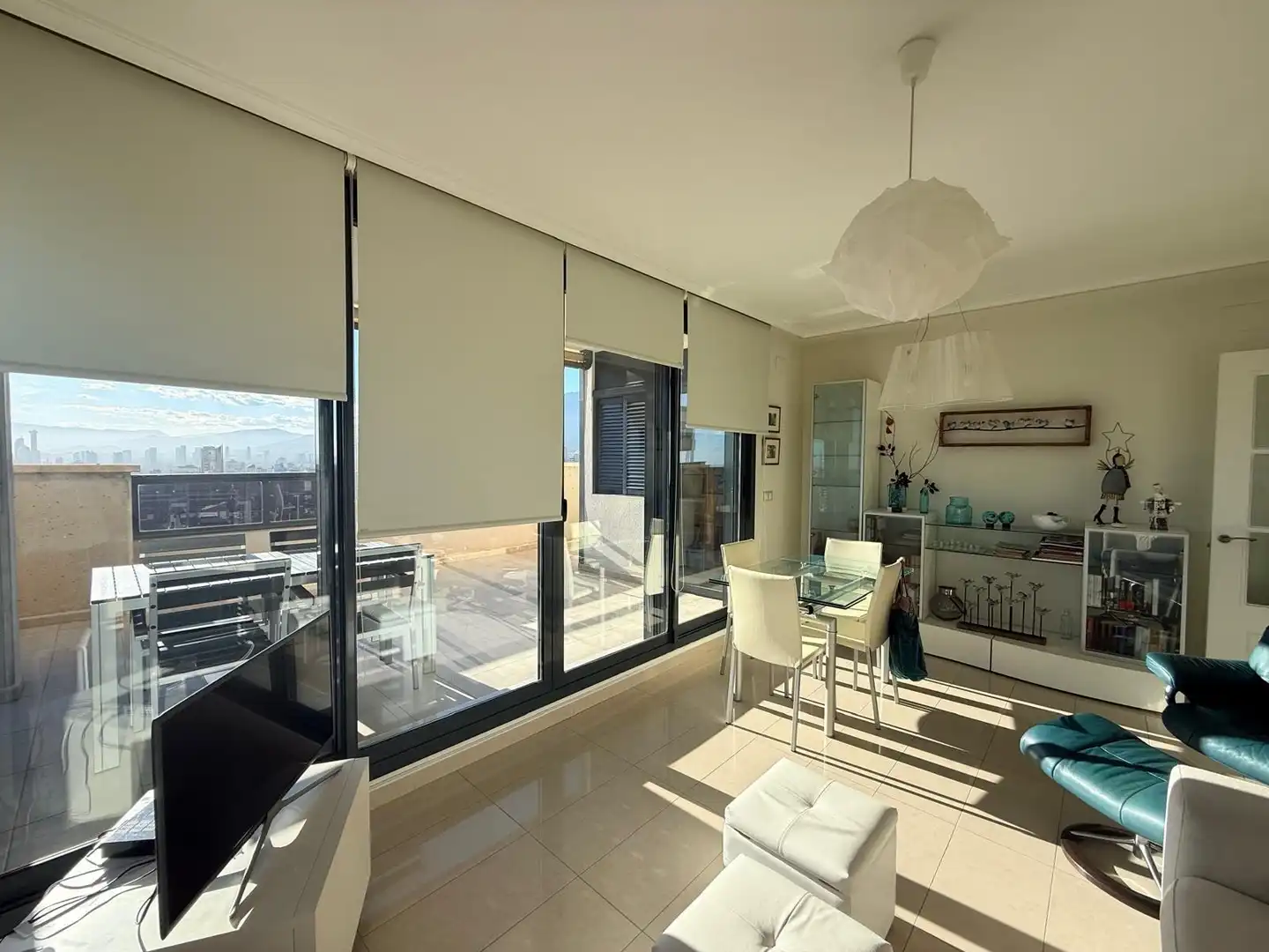 Dining room of Attic for sale in Benidorm  with Air Conditioner, Private garden and Terrace