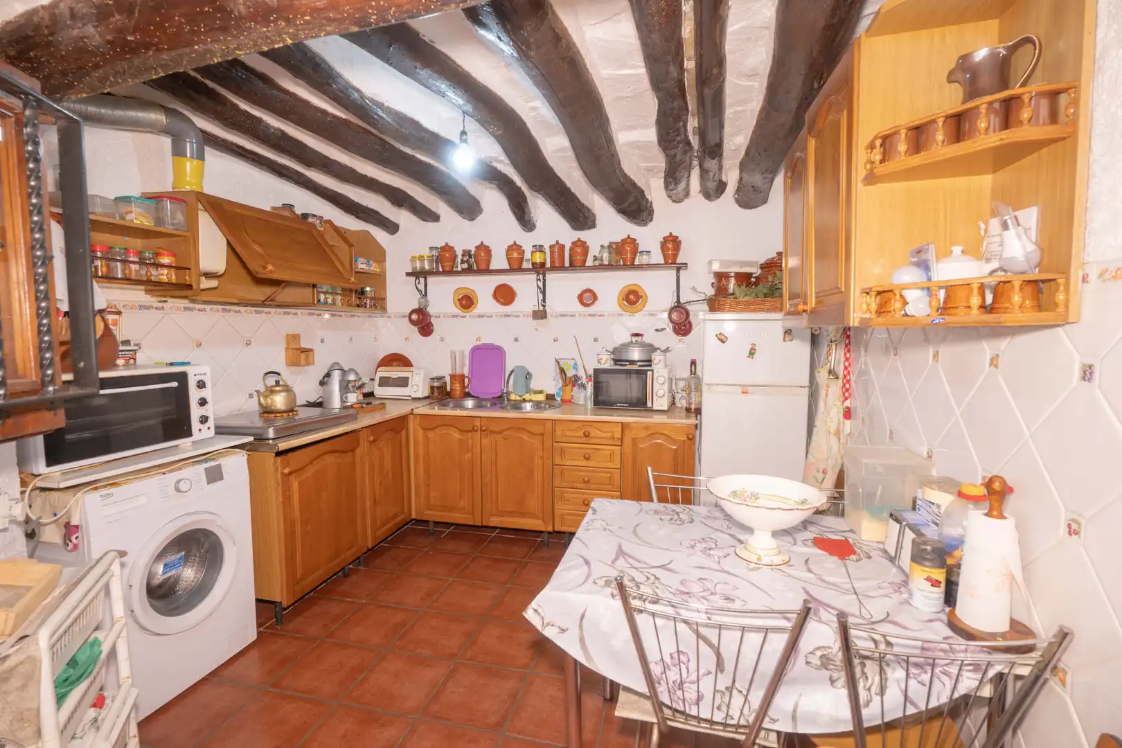 Cocina de Casa adosada en venta en Paterna del Río con Amueblado y Balcón