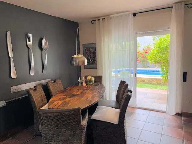 Dining room of Houses for sale in L'Escala  with Heating, Private garden and Terrace