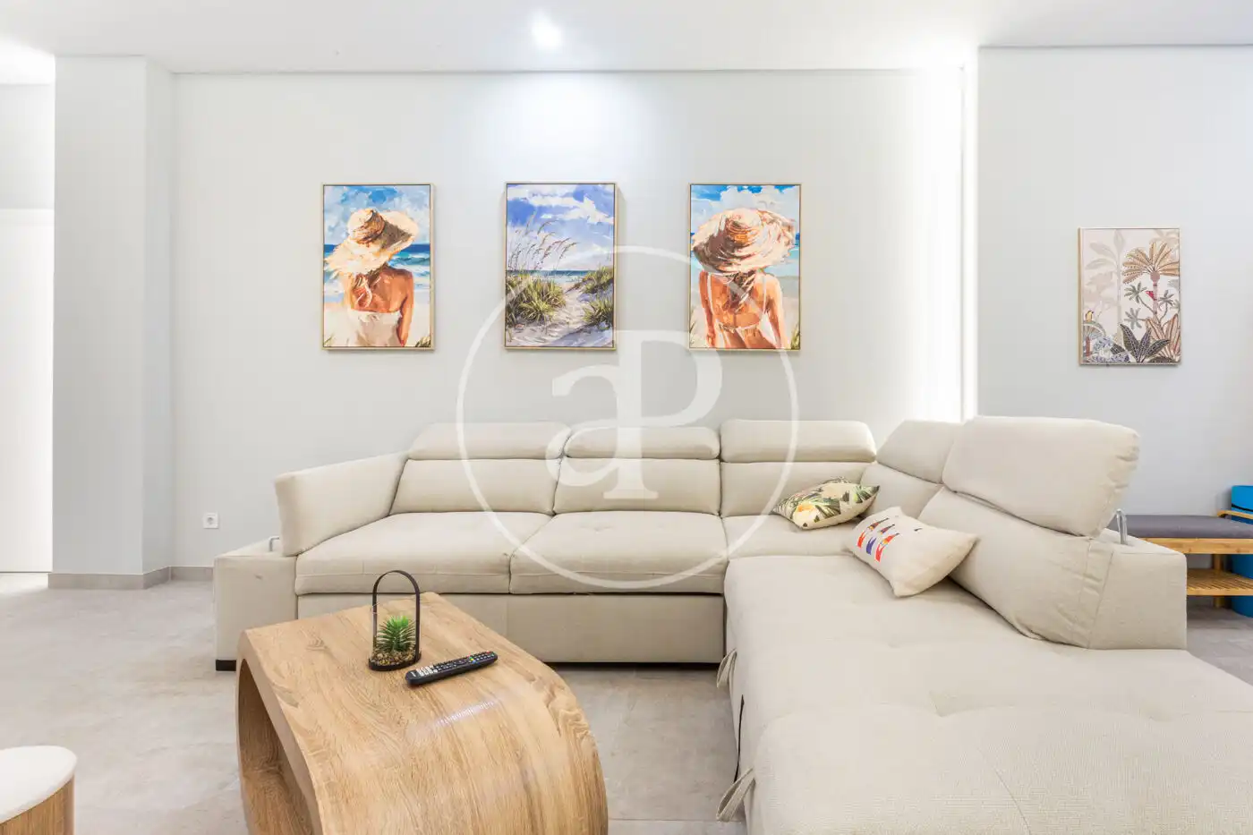 Wohnzimmer von Maisonette zum Verkauf in Valencia mit Klimaanlage, Heizung und Privatgarten