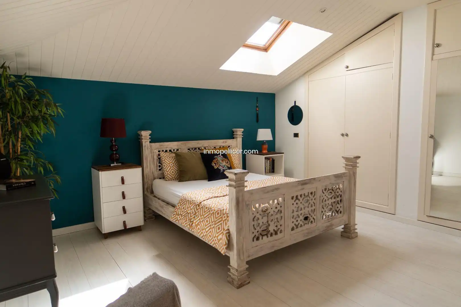 Schlafzimmer von Haus oder Chalet zum Verkauf in L'Alfàs del Pi mit Klimaanlage, Heizung und Privatgarten