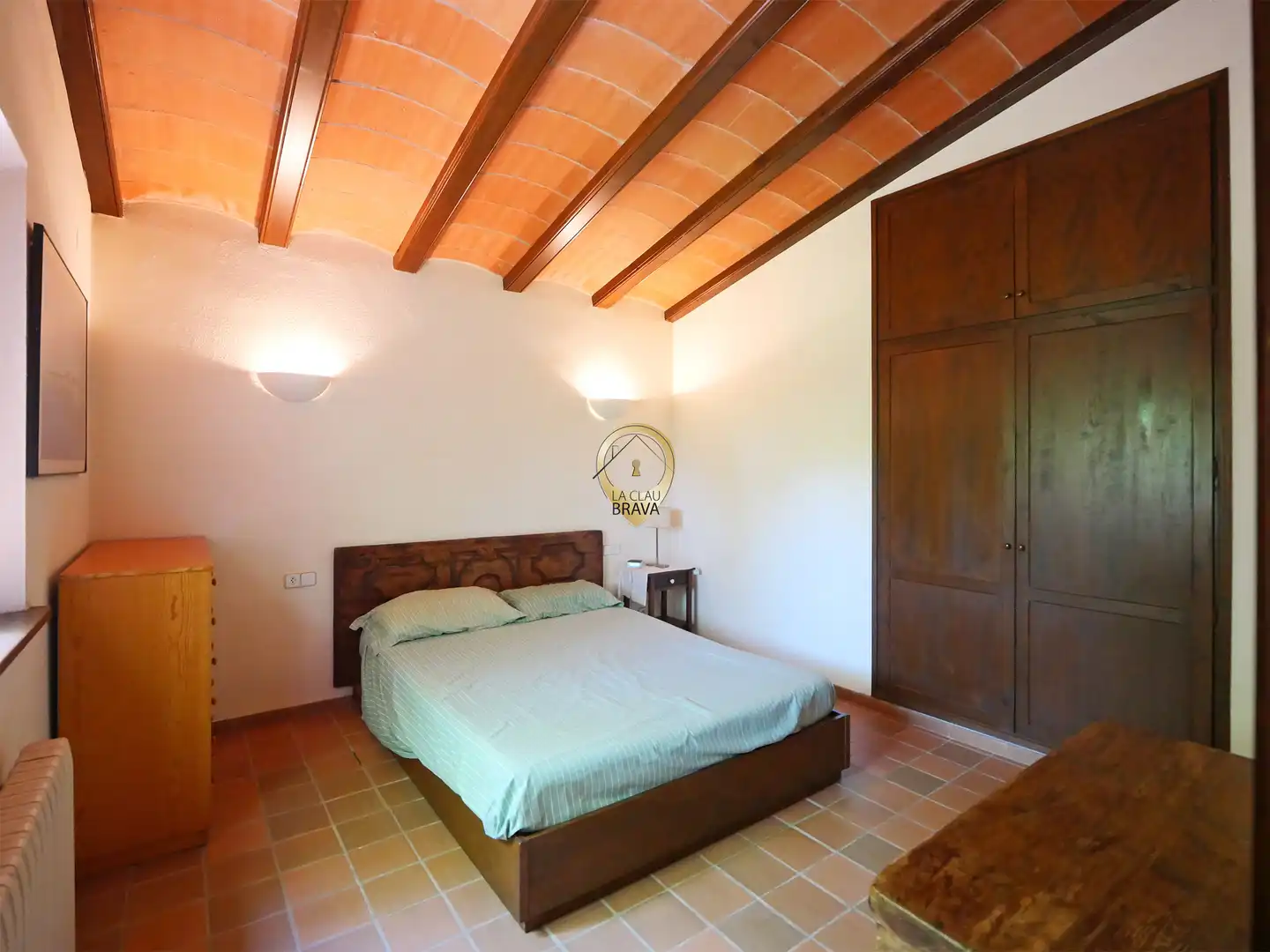Schlafzimmer von Country house zum Verkauf in Cassà de la Selva mit Heizung, Privatgarten und Abstellraum