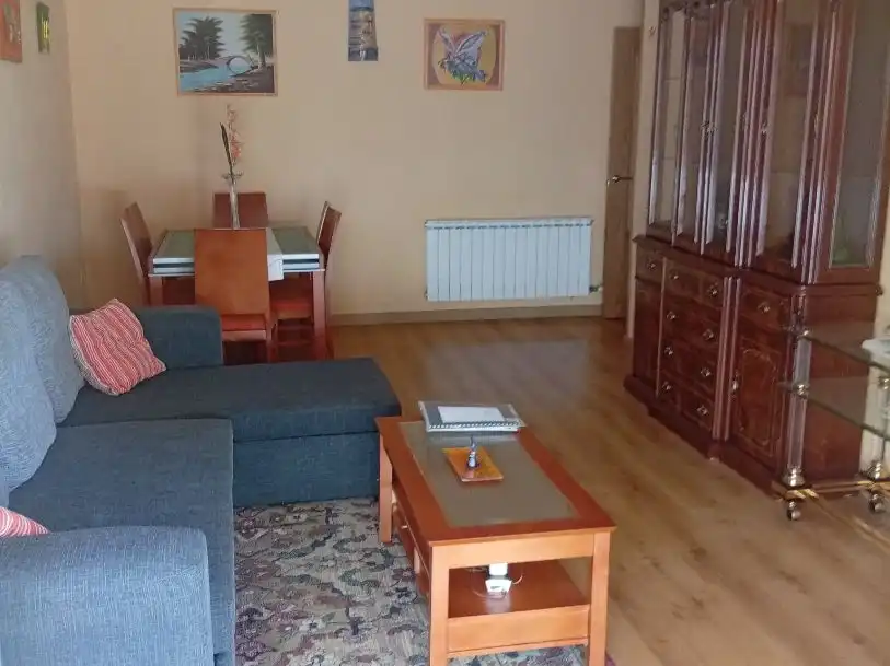 Sala d'estar de Pis en venda en León Capital  amb Calefacció, Parquet i Terrassa