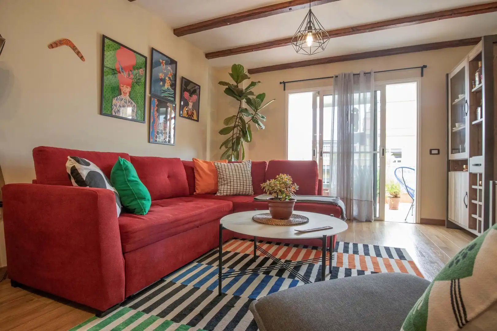 Sala de estar de Piso en venta en Los Realejos con Terraza, Trastero y Amueblado
