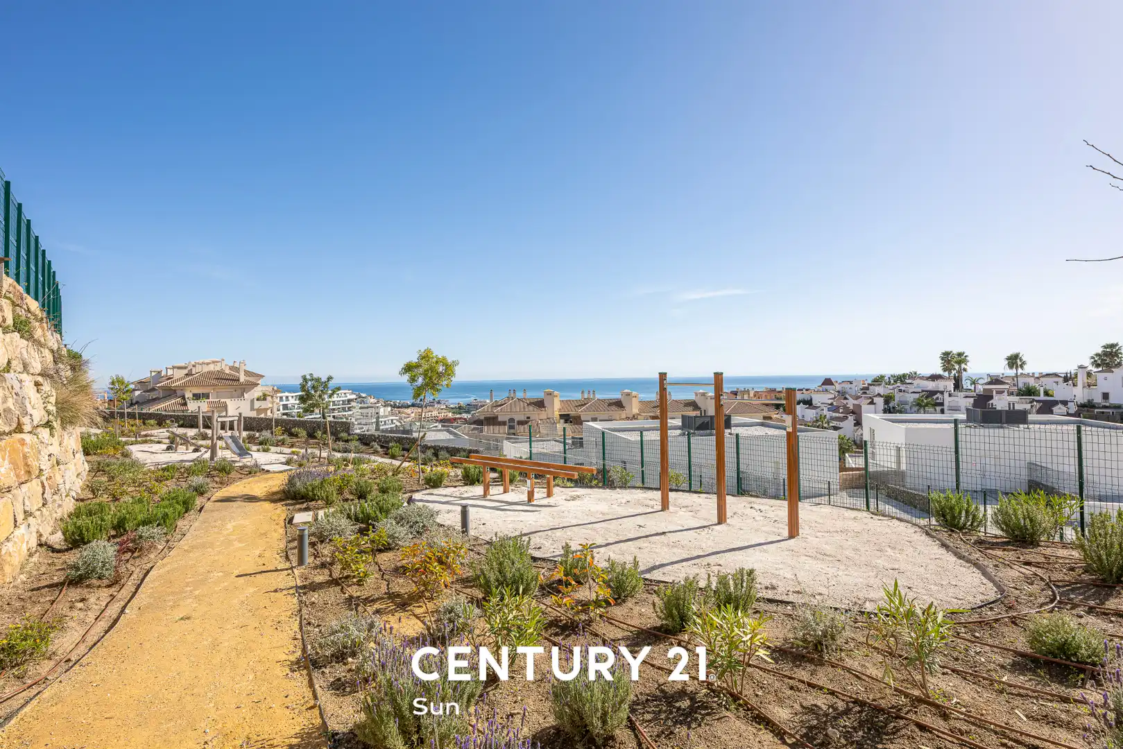 Vista exterior de Casa adosada en venta en Mijas con Aire acondicionado, Calefacción y Jardín privado
