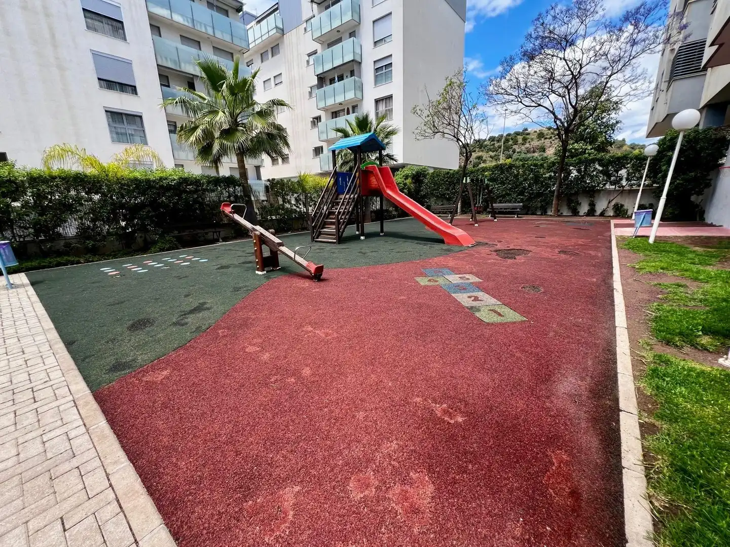 Parking of Flat for sale in Málaga  with Private garden, Storage room and Community pool
