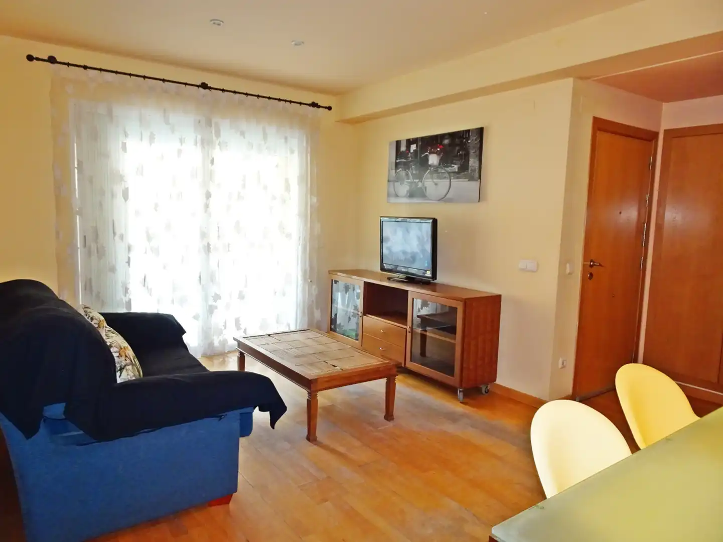 Sala de estar de Apartamento de alquiler en Gandia con Parquet, Terraza y Amueblado