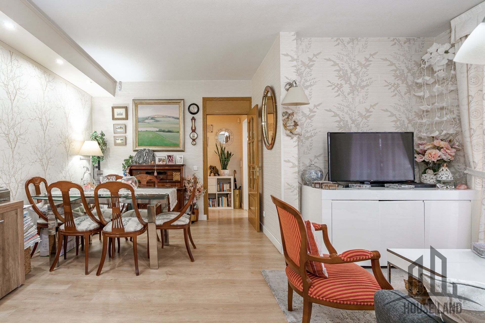 Sala de estar de Piso en venta en  Madrid Capital con Aire acondicionado y Calefacción