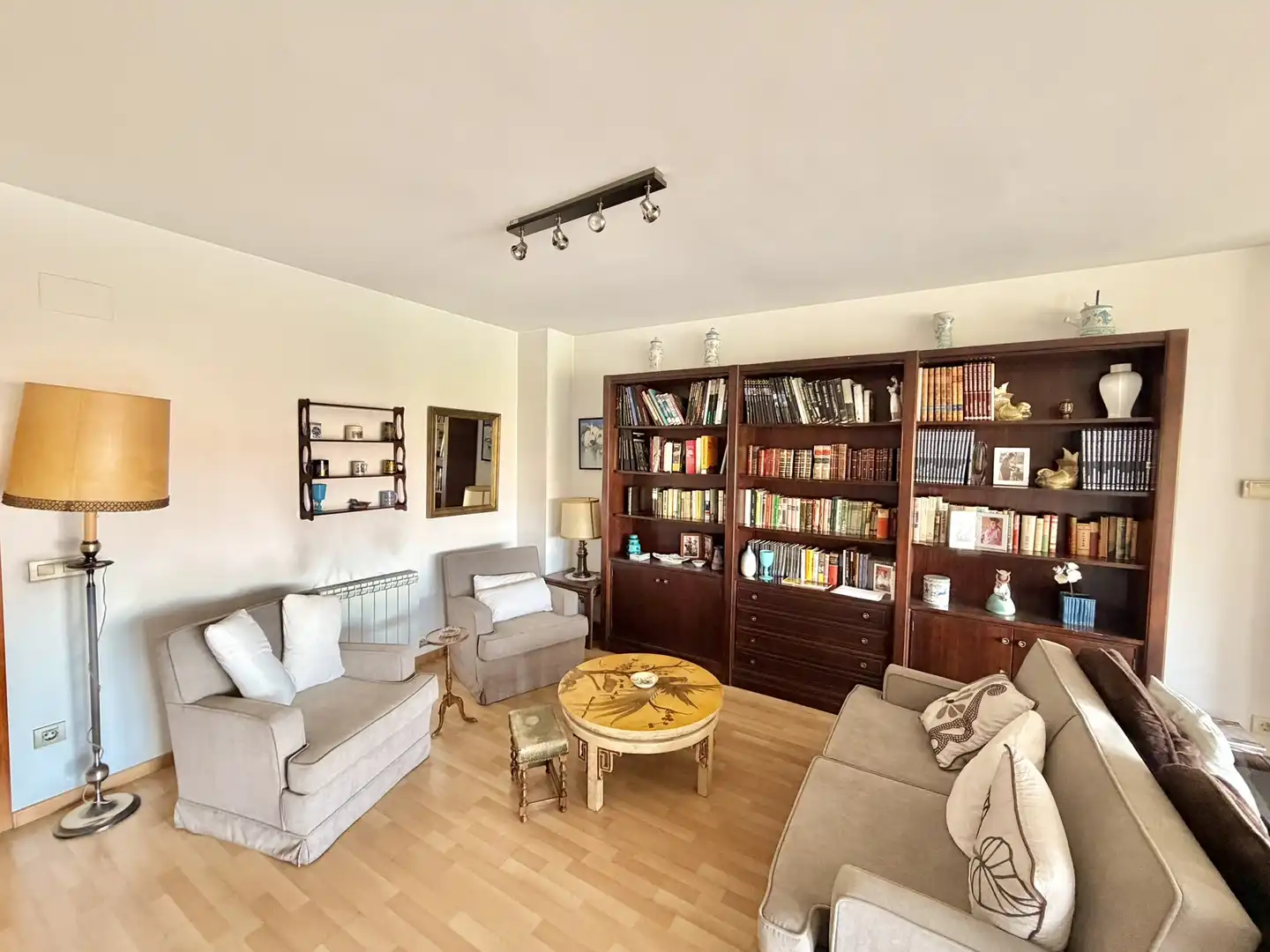 Sala de estar de Piso en venta en Figueres con Calefacción, Terraza y Horno
