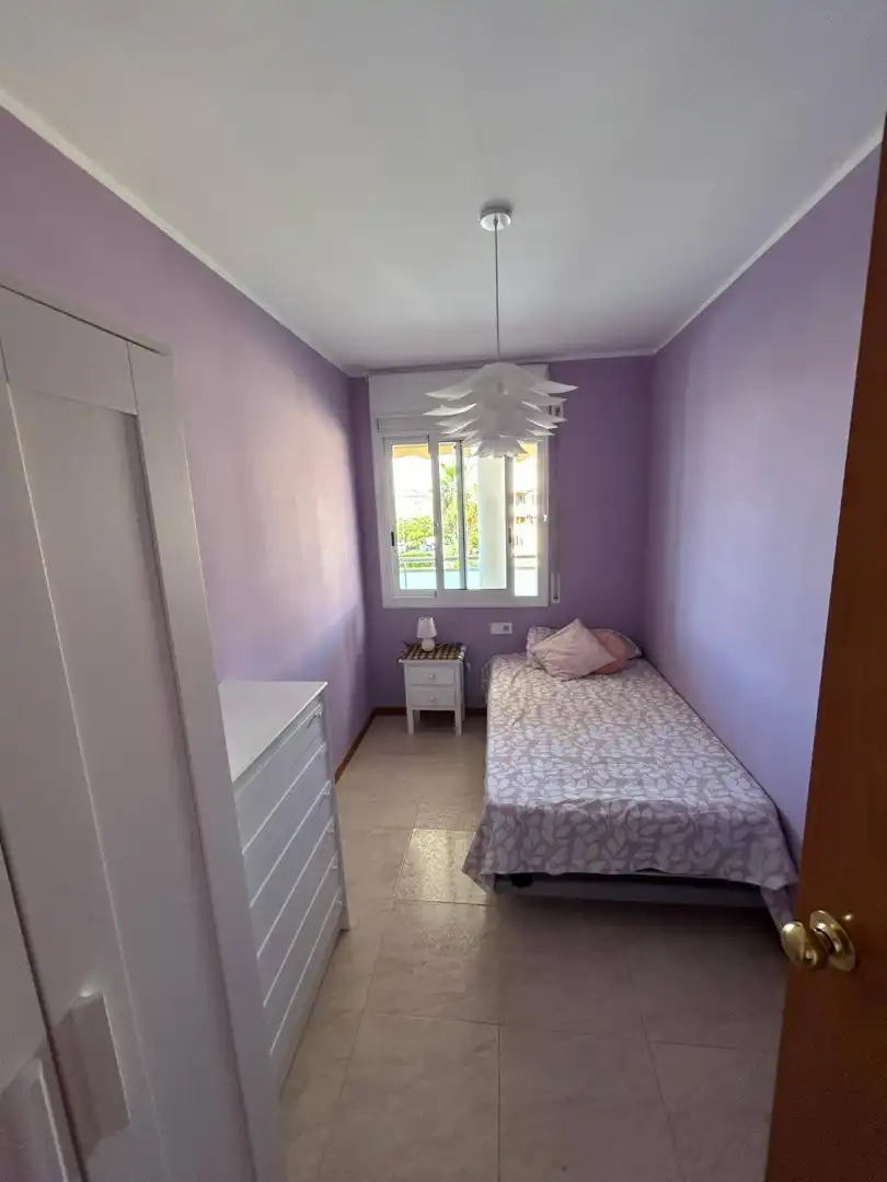 Bedroom of Flat for rent in Cunit  with Air Conditioner, Terrace and Furnished