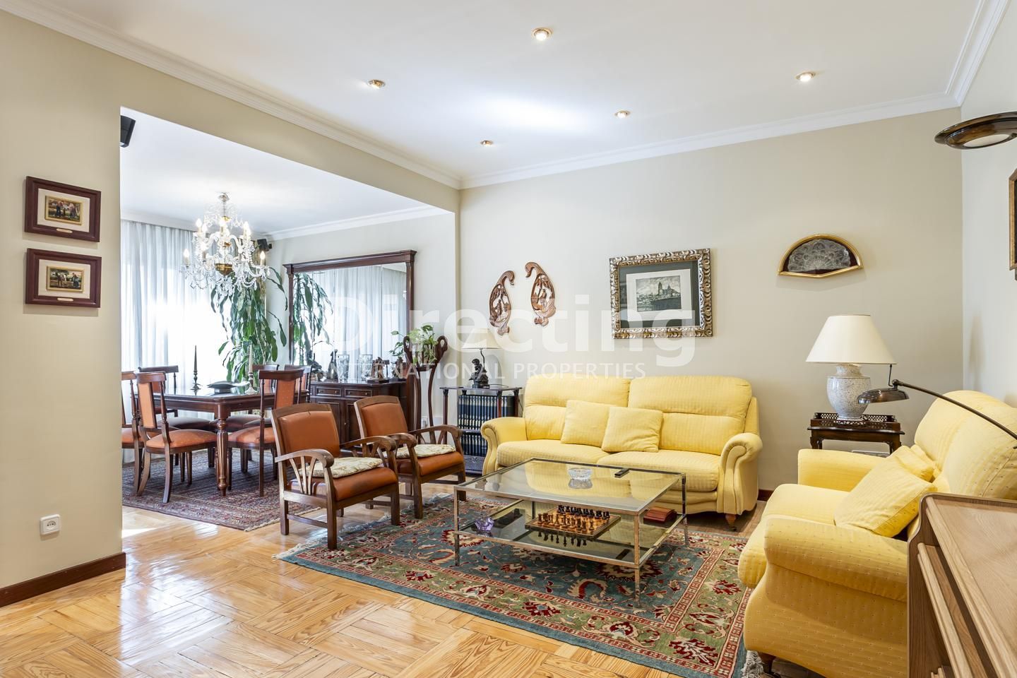 Living room of Flat to rent in  Madrid Capital  with Air Conditioner, Heating and Terrace