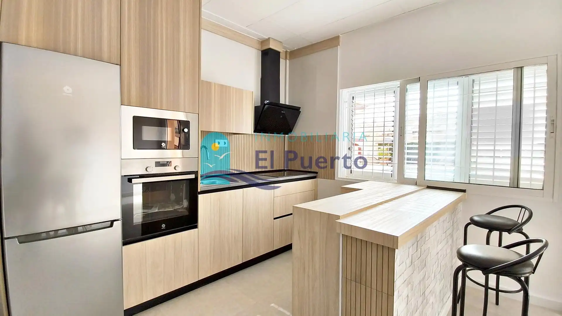 Cuina de Apartament en venda en Mazarrón amb Moblat i Piscina comunitària