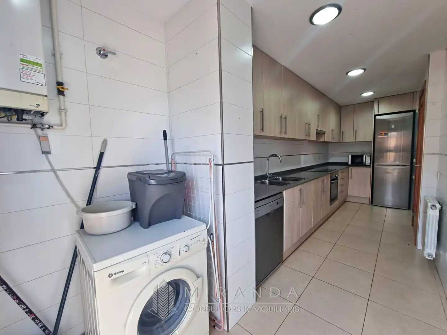 Kitchen of Flat for sale in Les Franqueses del Vallès  with Heating, Private garden and Terrace