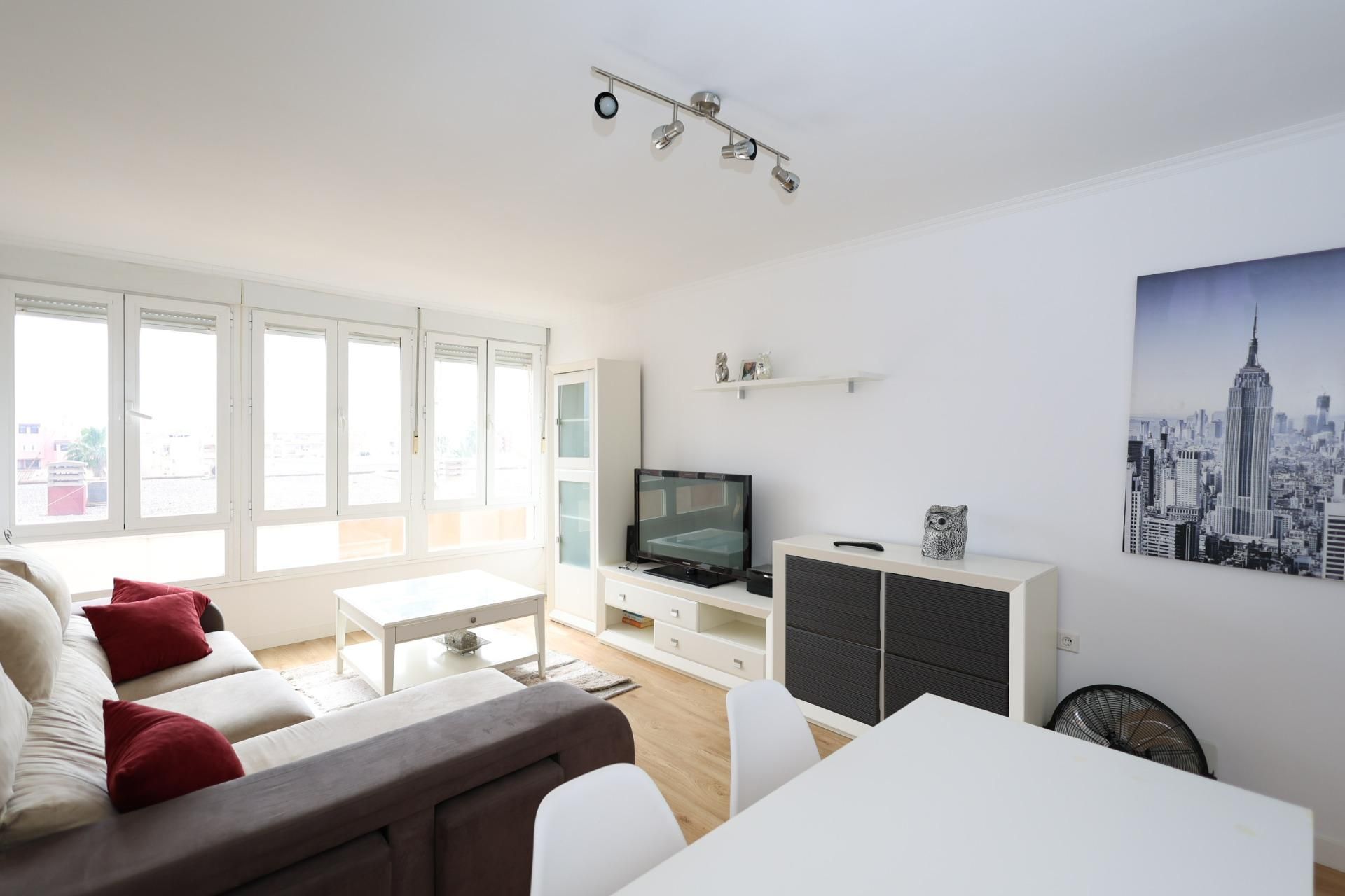 Sala de estar de Piso en venta en Roquetas de Mar