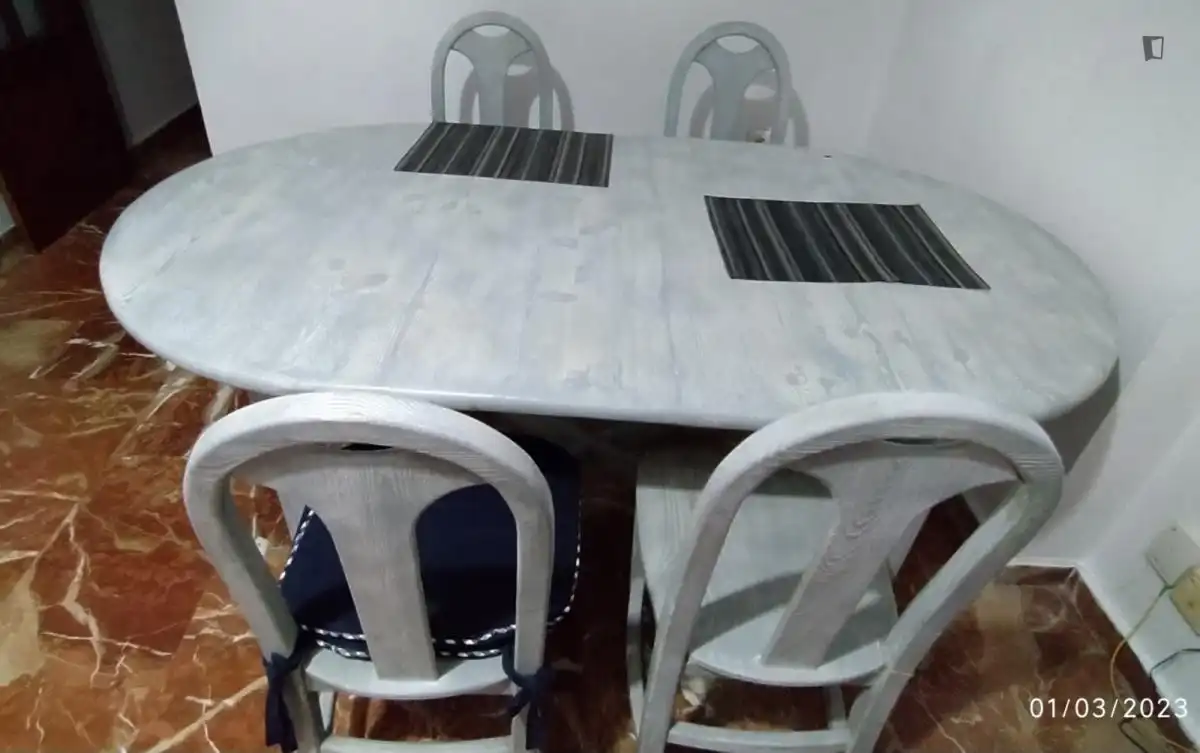 Comedor de Apartamento para compartir en Granada con Amueblado, Horno y Lavadora