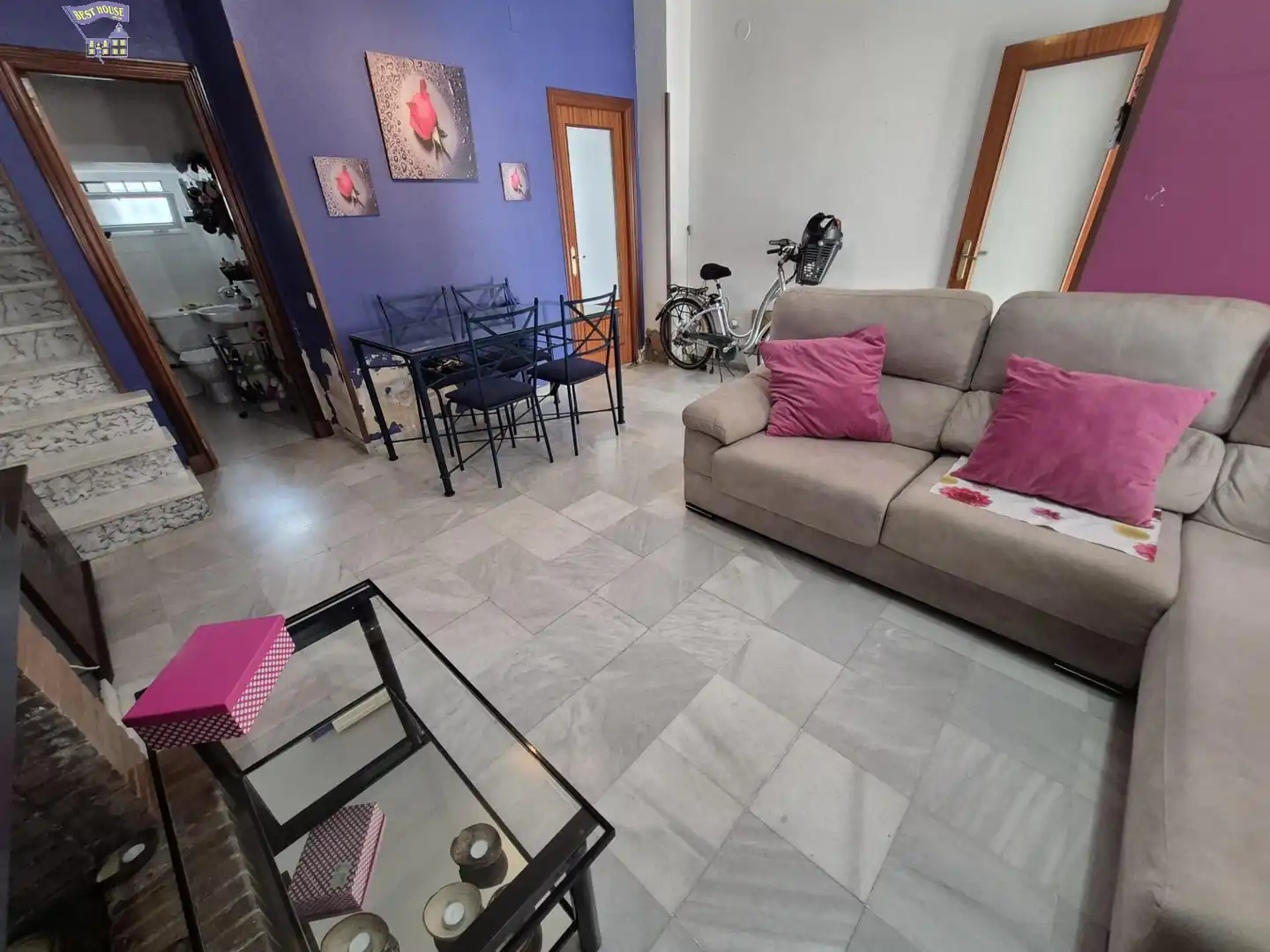 Sala de estar de Casa adosada en venta en Arcos de la Frontera